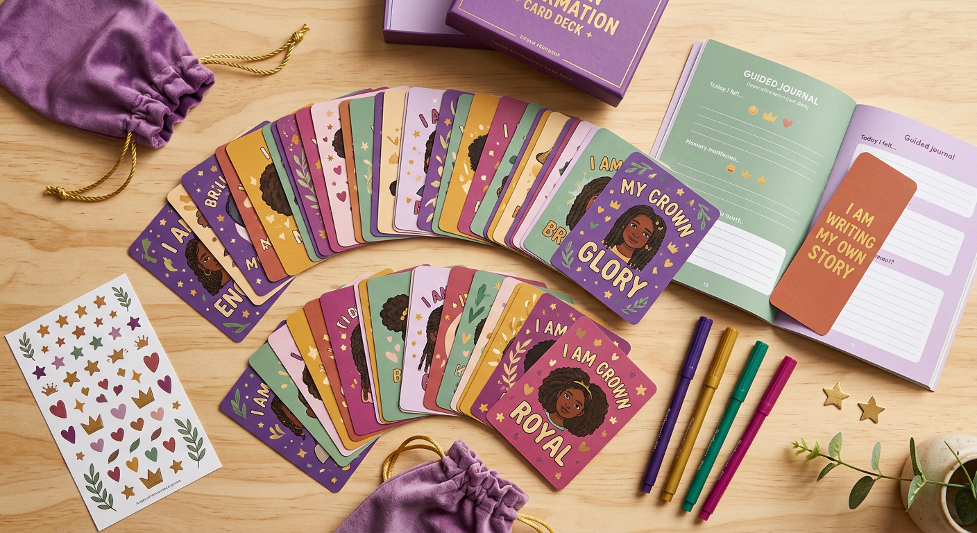 Affirmation Card Deck and Journaling Kit
